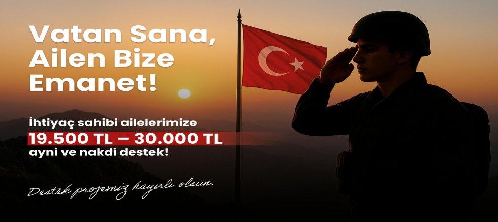 ALTIEYLÜL'DEN ASKER AİLELERİNE MADDİ VE MANEVİ DESTEK